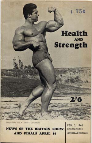 Ларри Скотт, Larry Scott, Журнал Health and Strength №3, февраль 1966 года