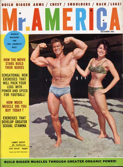 Ларри Скотт, Larry Scott, Обложка журнала Mr America №4, октябрь 1962 года