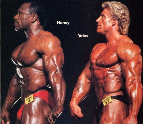 Ли Хейни, Lee Haney на турнире Мистер Олимпия 1991 вместе с Дориан Ятс