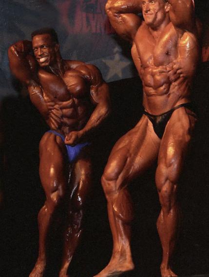Дориан Ятс, Dorian Yates на турнире Мистер Олимпия 1992 вместе с Шон Рэй