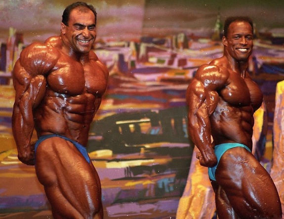 Нассер Эль Сонбати, Nasser El Sonbaty на турнире Мистер Олимпия 1995 вместе с Шон Рэй