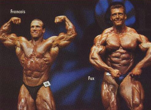 Жан Пьер Фукс, Jean Pierre Fux на турнире Мистер Олимпия 1996 вместе с Майк Франсуа