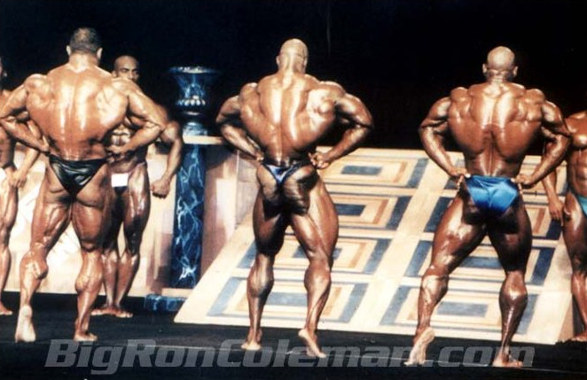 Флекс Уиллер, Flex Wheeler на турнире Мистер Олимпия 1998 вместе с Нассер Эль Сонбати, Ронни Колеман