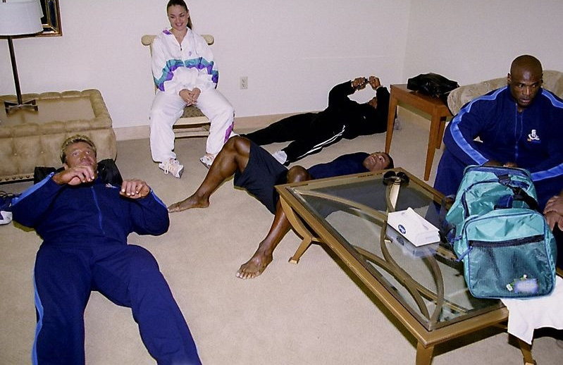 Гюнтер Шлиеркамп, Gunter Schlierkamp на турнире Мистер Олимпия 2000 вместе с Кевин Леврон, Ронни Колеман