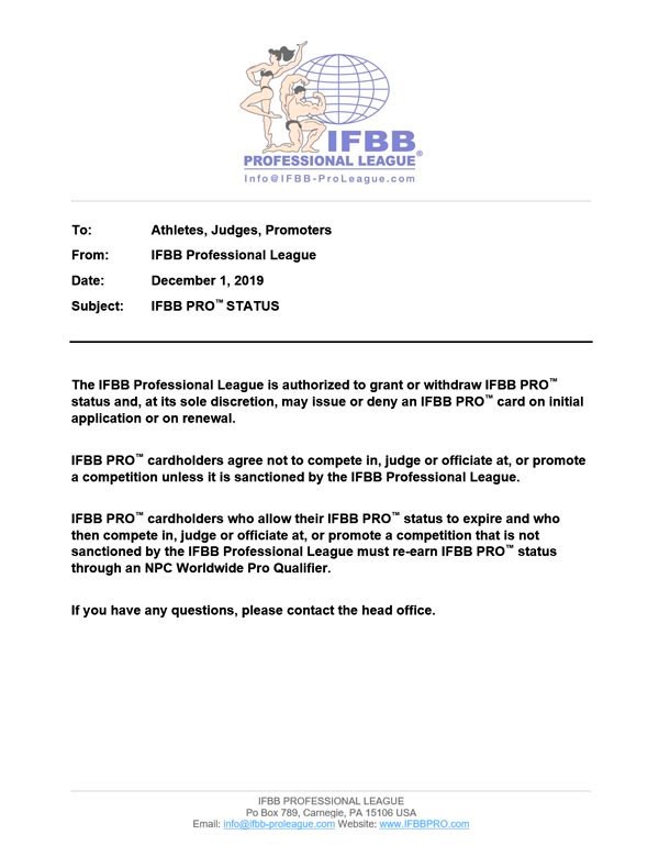  IFBB Pro League