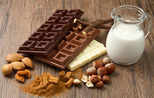 Шоколад молоко орехи против судорог