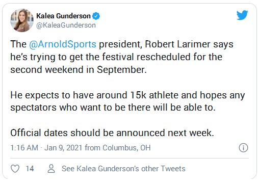 Arnold Sports Festival 2021