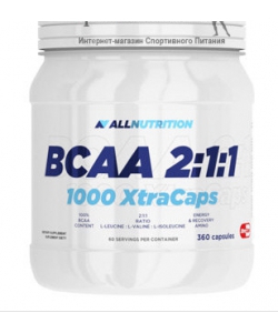 AllNutrition BCAA 2:1:1 1000 Xtra Caps (360 капсул, 60 порций)