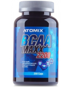ATOMIXX BCAA MAXX 2200 (200 капсул, 50 порций)
