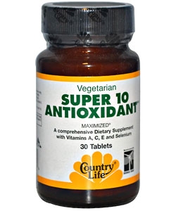 Country Life Super 10 Antioxidant (30 таблеток)