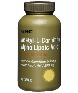 GNC Acetyl-L-Carnitine Alpha Lipoic Acid (60 таблеток)