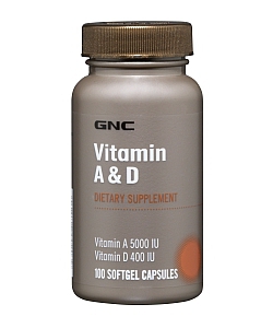 GNC Vitamin A & D (100 капсул, 100 порций)