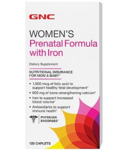 GNC Women's Prenatal Formula with Iron (120 капсул)