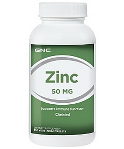 GNC Zinc 50 mg (250 таблеток, 250 порций)