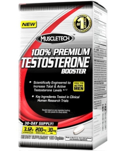 MuscleTech 100% Premium Testosterone Booster (120 таблеток, 30 порций)