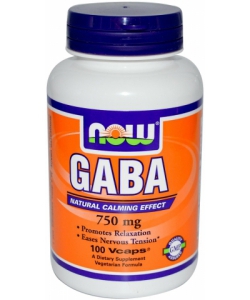 NOW GABA 750 mg (100 капсул, 100 порций)