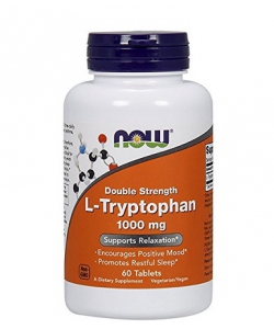 NOW L-tryptophan 1000mg (60 капсул, 30 порций)