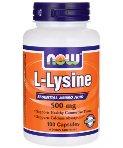 NOW L-Lysine 500 mg (100 капсул, 100 порций)