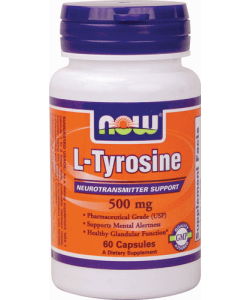 NOW L-Tyrosine 500 mg (60 капсул, 60 порций)