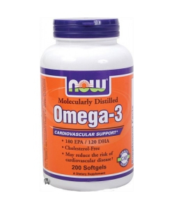 NOW Omega-3 (180 капсул, 90 порций)