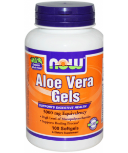 NOW Sports Aloe Vera Gels 5000 mg (100 капсул, 33 порции)