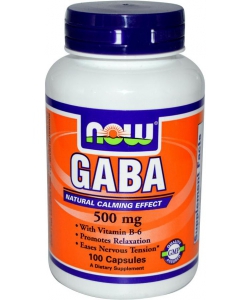 NOW Sports GABA 500 mg With Vitamin B-6 (100 капсул)