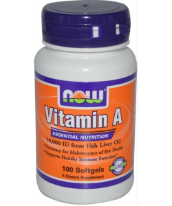 NOW Sports Vitamin A 10,000 IU (100 капсул)
