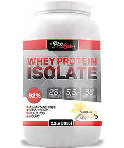 Prolab Whey Protein isolate 92% (998 грамм, 33 порции)