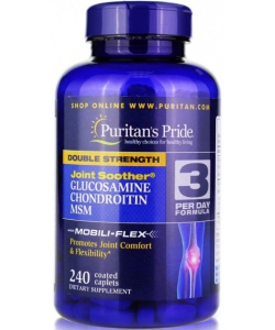 Puritain's Pride Double Strength Glucosamine Chondroitin MSM (240 капсул, 80 порций)
