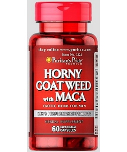 Puritain's Pride Horny Goat Weed with Maca (60 капсул, 30 порций)