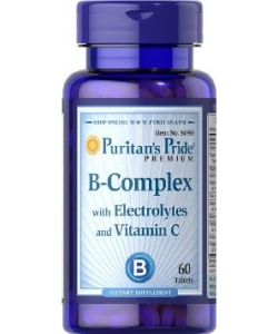 Puritan's Pride B-Complex with Electrolytes and Vitamin C (60 таблеток, 60 порций)