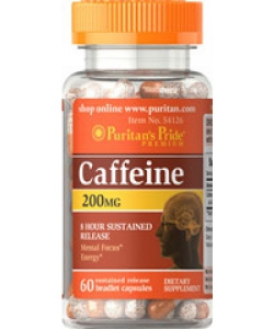Puritan's Pride Caffeine (60 таблеток, 60 порций)