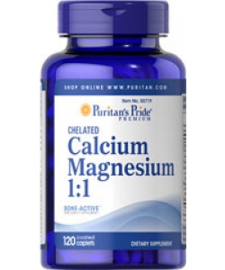Puritan's Pride Calcium Magnesium 1:1 (120 капсул, 30 порций)