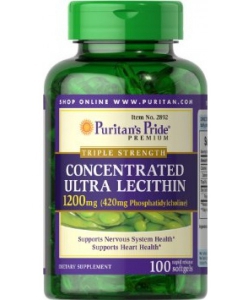 Puritan's Pride Concentrated Ultra Lecithin (100 капсул, 100 порций)