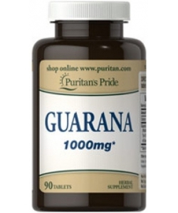 Puritan's Pride Guarana 1000 mg (90 таблеток, 90 порций)