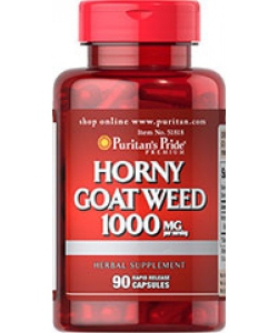Puritan's Pride Horny Goat Weed 1000 mg (90 капсул, 45 порций)