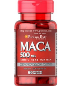 Puritan's Pride Maca 500 mg (60 капсул, 60 порций)