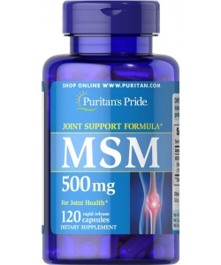 Puritan's Pride MSM 500 mg (120 капсул, 120 порций)
