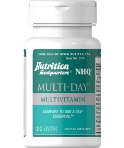 Puritan's Pride Multi-Day Multivitamin (100 таблеток, 100 порций)