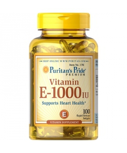 Puritan's Pride Vitamin E-1000 IU (100 капсул, 100 порций)