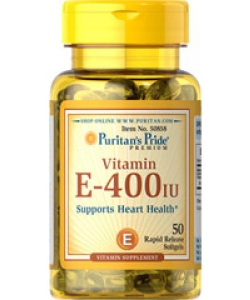 Puritan's Pride Vitamin E-400 IU (50 капсул, 50 порций)