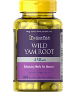 Puritan's Pride Wild Yam Root 450 mg (100 капсул, 50 порций)