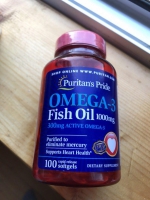 Puritan's Pride Omega-3 Fish Oil 1000 mg (100 капсул) фото 1012