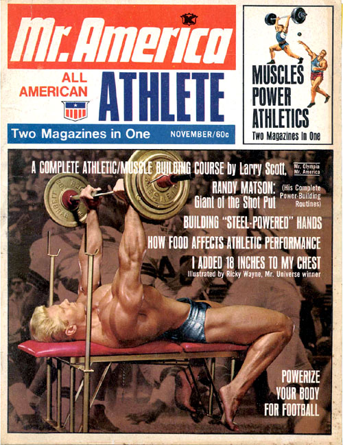 Дейв Дрейпер, Dave Draper, Обложка журнала Mr America №8, ноябрь 1967 года