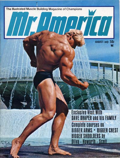 Дейв Дрейпер, Dave Draper, Обложка журнала Mr America №3, август 1968 года