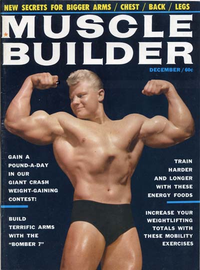 Дейв Дрейпер, Dave Draper, Обложка журнала Muscle Builder №12, декабрь 1963 года