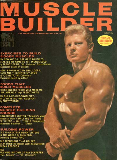 Дейв Дрейпер, Dave Draper, Обложка журнала Muscle Builder №5, август 1965 года