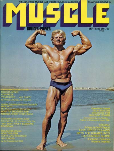 Дейв Дрейпер, Dave Draper, Обложка журнала Muscle Builder №12, сентябрь 1971 года