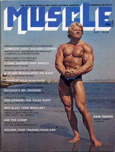 Дейв Дрейпер, Dave Draper, Обложка журнала Muscle Builder №2, июль 1973 года