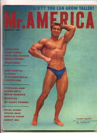 Ларри Скотт, Larry Scott, Обложка журнала Mr America №4, сентябрь 1961 года